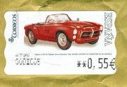 Spanish stamp with a Pegaso Z-102 SS P Spider prototype from 1955.